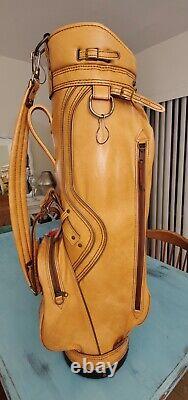 Rare Titleist Genuine Leather Golf Bag 6 Way Dividers Memorabilia Collectors