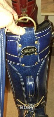 Ron Miller Cart Golf Bag Faux Alligator. BRAND NEW IN BOX