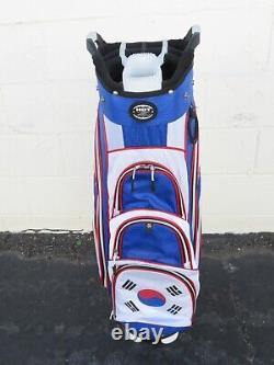 SOUTH KOREA 14 Way GOLF CART Bag + Rain Cover