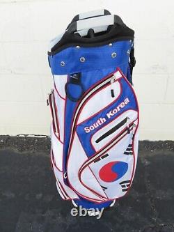 SOUTH KOREA 14 Way GOLF CART Bag + Rain Cover