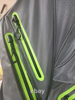 STA-DRY 100% Waterproof 14 WAY Golf Cart Bag LIME/GREY Ultralight RRP£279