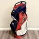 Sun Mountain C130 Golf Club Cart Bag, 14-way, Excellent! Red / White / Blue