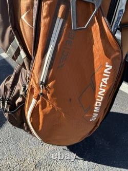 SUN MOUNTAIN C130 Golf Club Cart Bag, 14-Way, orange / gray, C-130