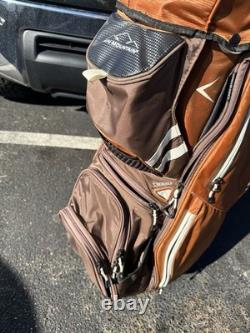 SUN MOUNTAIN C130 Golf Club Cart Bag, 14-Way, orange / gray, C-130