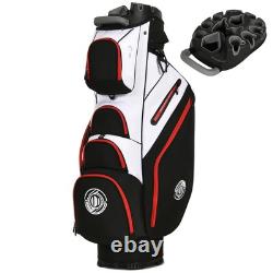 Shopsource 14 Way Golf Cart Bag, Molded Top Club Bags with Full-length Dividers