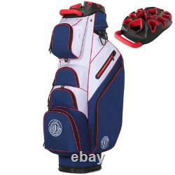 Shopsource 14 Way Golf Cart Bag, Molded Top Club Bags with Full-length Dividers