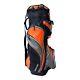 Slazenger Orange Black Golf Cart Bag 14 Way Div Padded Shoulder Strap 8 Pockets