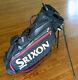 Srixon Caddy 4-way Golf Carry/ Stand Bag With Rain Hood Black Pga Tour Used By Sl