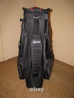 Srixon Premium 14-Way Golf Cart Bag Red, Black & White withMatching Umbrella