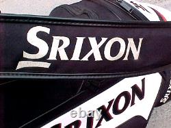 Srixon Staff / Cart 9 Black, White & Red used Golf Club Bag in Good Shape