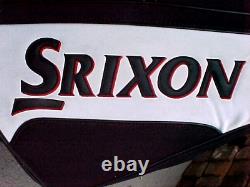 Srixon Staff / Cart 9 Black, White & Red used Golf Club Bag in Good Shape