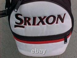 Srixon Staff / Cart 9 Black, White & Red used Golf Club Bag in Good Shape