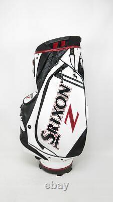 Srixon Z White/Black/Red Cart Golf Bag with Rain Hood