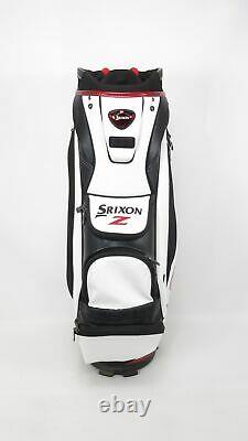 Srixon Z White/Black/Red Cart Golf Bag with Rain Hood