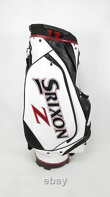 Srixon Z White/Black/Red Cart Golf Bag with Rain Hood