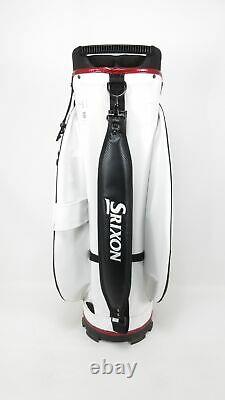 Srixon Z White/Black/Red Cart Golf Bag with Rain Hood