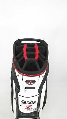 Srixon Z White/Black/Red Cart Golf Bag with Rain Hood