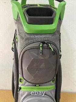 Sun Mountain 2020 C-130 5-Way Golf Cart Bag Gray/Green