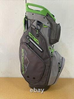 Sun Mountain 2020 C-130 5-Way Golf Cart Bag Gray/Green