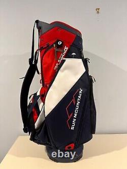 Sun Mountain 2022 Tour Series Cart Bag Navy-White-Red