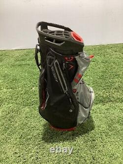 Sun Mountain 2024 C-130 Golf Cart Bag 14-Way Cart Bag BLACK / RED / GRAY