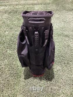 Sun Mountain 2024 C-130 Golf Cart Bag 14-Way Cart Bag BLACK / RED / GRAY