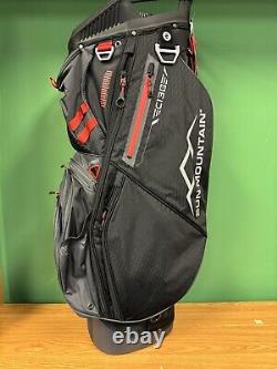 Sun Mountain 2024 C-130 Golf Cart Bag 14-Way Cart Bag Black/ Steel/rush Red