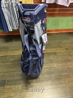 Sun Mountain 2024 C-130 Golf Cart Bag 14-Way Stand Bag PATRIOT USA Flag Red Blue