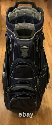 Sun Mountain C-130 14-Way Dark Blue Golf Cart Bag with Rain Cover
