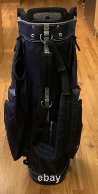 Sun Mountain C-130 14-Way Dark Blue Golf Cart Bag with Rain Cover