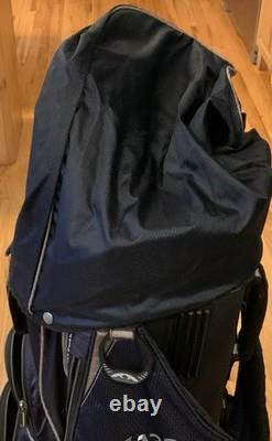 Sun Mountain C-130 14-Way Dark Blue Golf Cart Bag with Rain Cover