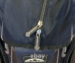 Sun Mountain C-130 14-Way Dark Blue Golf Cart Bag with Rain Cover