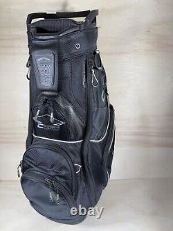 Sun Mountain C-130 Black Cart Bag 14 Way With Rain Cover