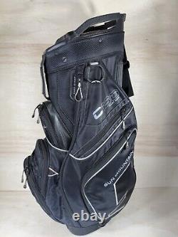 Sun Mountain C-130 Black Cart Bag 14 Way With Rain Cover