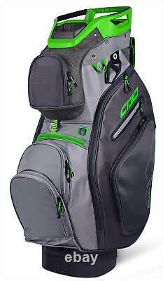 Sun Mountain C-130 Cart Bag 14 Ind. Dividers 2019 Iron/Gunmetal/Gray/Lime New