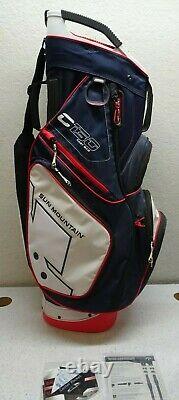 Sun Mountain C-130 Cart Bag 14 Ind. Full Dividers 2019 Navy/White/Red USA READ