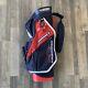 Sun Mountain C-130 Cart Bag 14 Ind. Full Dividers Navy/white/red Usa Withrain Hood