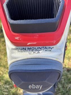 Sun Mountain C-130 Cart Bag USA Red White Blue