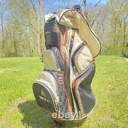 Sun Mountain C-130 Cart Golf Bag 15 Way With Cover Custom Excellent Condition