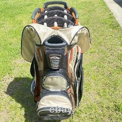 Sun Mountain C-130 Cart Golf Bag 15 Way With Cover Custom Excellent Condition