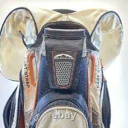 Sun Mountain C-130 Cart Golf Bag 15 Way With Cover Custom Excellent Condition