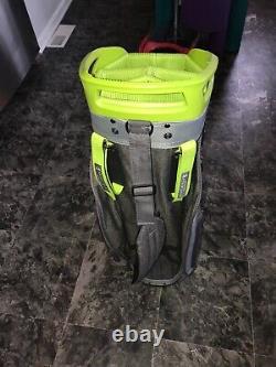 Sun Mountain C-130 Cart / Tour Golf Bag Gunmetal and Lime Green