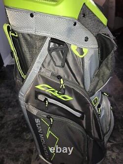 Sun Mountain C-130 Cart / Tour Golf Bag Gunmetal and Lime Green