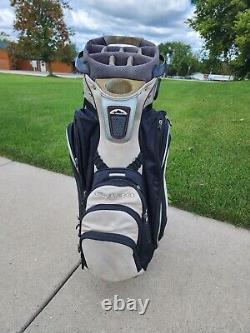 Sun Mountain C-130 Golf Cart Bag 14 Way Divider Black Gray With Cover