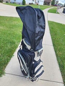 Sun Mountain C-130 Golf Cart Bag 14 Way Divider Black Gray With Cover