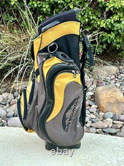 Sun Mountain C-130 Golf Cart Bag 14 Way Divider Yellow Black Grey