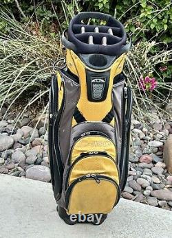 Sun Mountain C-130 Golf Cart Bag 14 Way Divider Yellow Black Grey