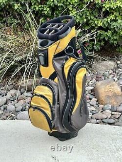 Sun Mountain C-130 Golf Cart Bag 14 Way Divider Yellow Black Grey