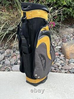 Sun Mountain C-130 Golf Cart Bag 14 Way Divider Yellow Black Grey