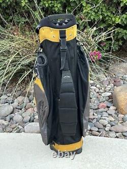 Sun Mountain C-130 Golf Cart Bag 14 Way Divider Yellow Black Grey